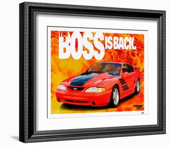 1995 Mustang-The Boss is Back-null-Framed Art Print