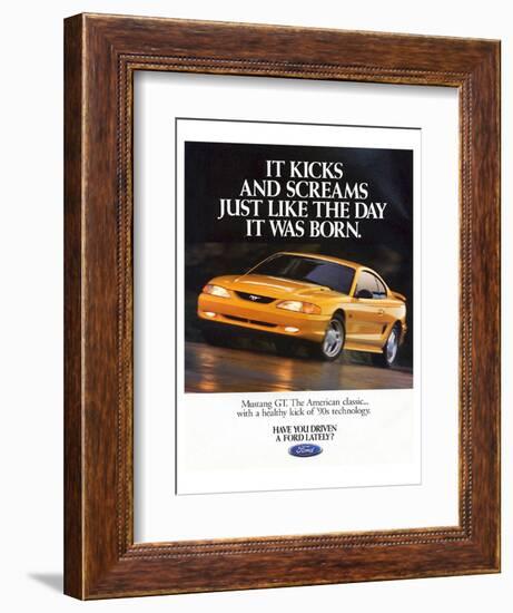 1995Mustang-It Kicks & Screams-null-Framed Premium Giclee Print