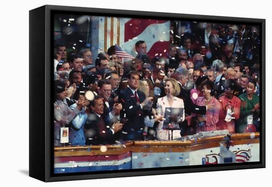 1996 Democratic National Convention in Chicago, Aug. 26-29-null-Framed Stretched Canvas