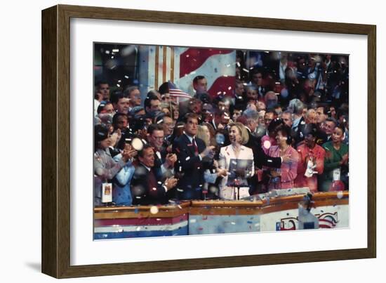 1996 Democratic National Convention in Chicago, Aug. 26-29-null-Framed Premium Photographic Print