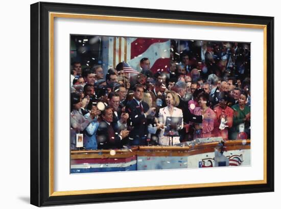 1996 Democratic National Convention in Chicago, Aug. 26-29-null-Framed Premium Photographic Print