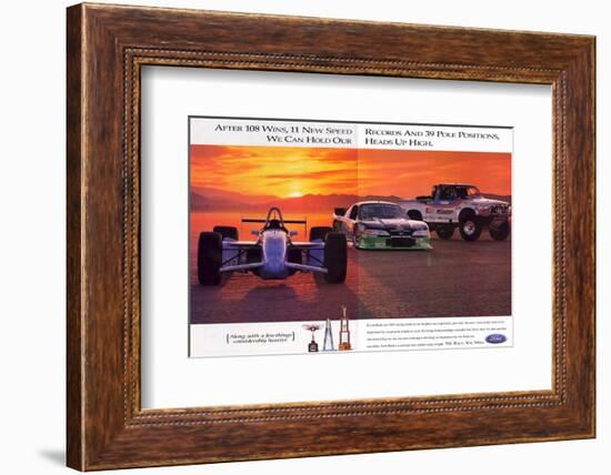 1996 Mustang-After 108 Wins-null-Framed Premium Giclee Print