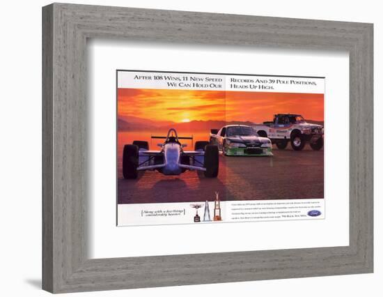 1996 Mustang-After 108 Wins-null-Framed Premium Giclee Print