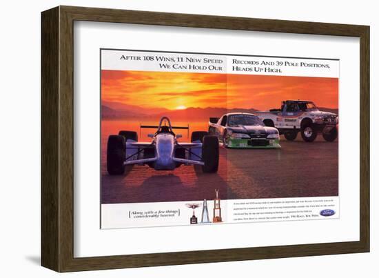 1996 Mustang-After 108 Wins-null-Framed Art Print