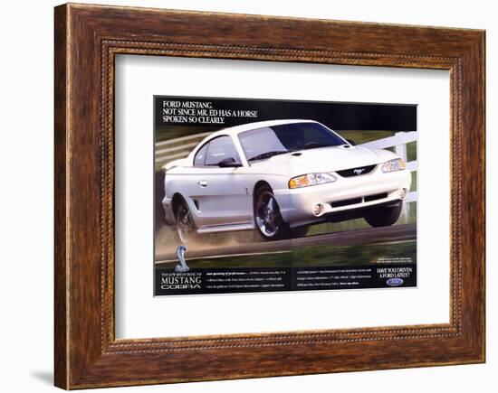 1996 Mustang-Not Since Mr. Ed-null-Framed Art Print