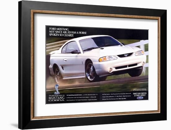 1996 Mustang-Not Since Mr. Ed-null-Framed Art Print