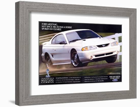 1996 Mustang-Not Since Mr. Ed-null-Framed Art Print