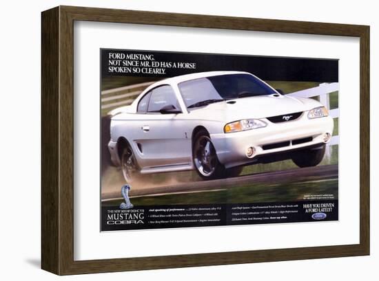 1996 Mustang-Not Since Mr. Ed-null-Framed Art Print