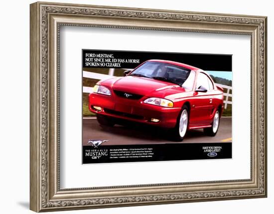 1996 Mustang-Spoken So Clearly-null-Framed Premium Giclee Print