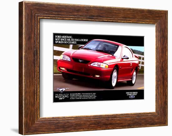1996 Mustang-Spoken So Clearly-null-Framed Premium Giclee Print