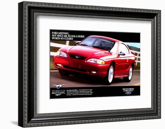 1996 Mustang-Spoken So Clearly-null-Framed Premium Giclee Print