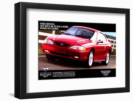 1996 Mustang-Spoken So Clearly-null-Framed Premium Giclee Print