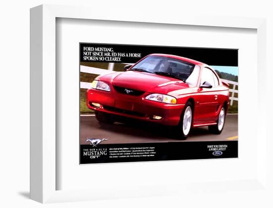 1996 Mustang-Spoken So Clearly-null-Framed Premium Giclee Print