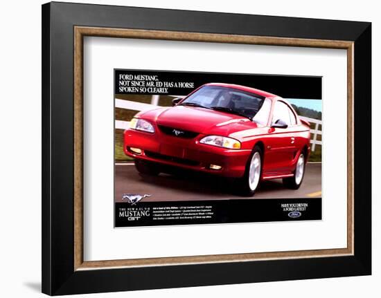 1996 Mustang-Spoken So Clearly-null-Framed Art Print