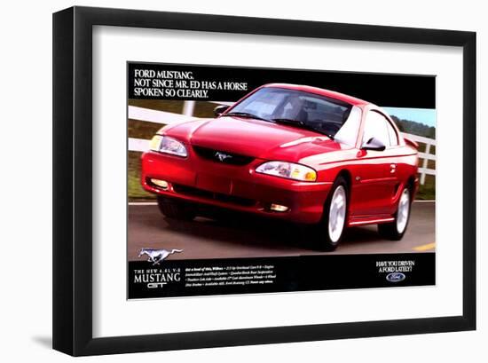 1996 Mustang-Spoken So Clearly-null-Framed Art Print