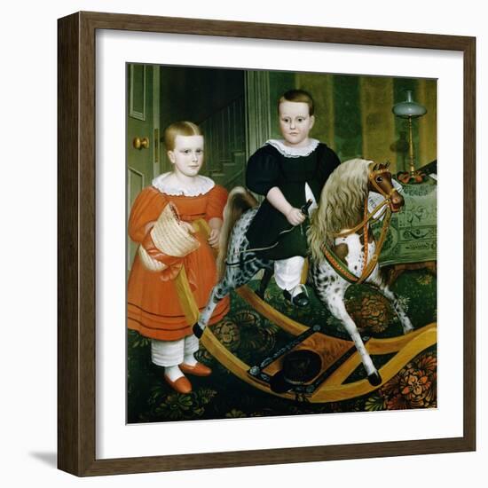 19th-Century American Painting of The Hobby Horse-Francis G Mayer-Framed Giclee Print