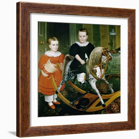 19th-Century American Painting of The Hobby Horse-Francis G Mayer-Framed Giclee Print