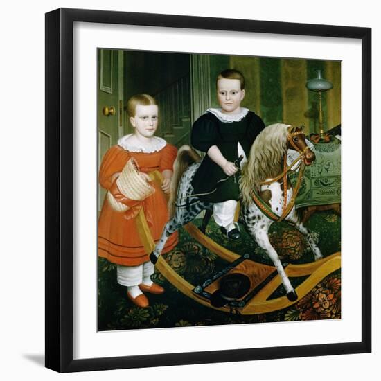 19th-Century American Painting of The Hobby Horse-Francis G Mayer-Framed Giclee Print