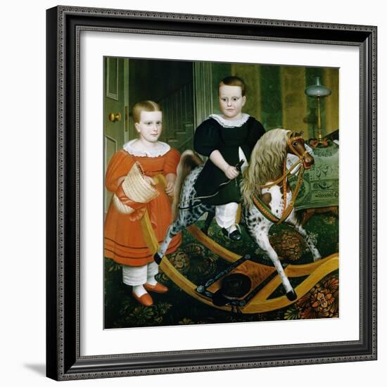 19th-Century American Painting of The Hobby Horse-Francis G Mayer-Framed Giclee Print