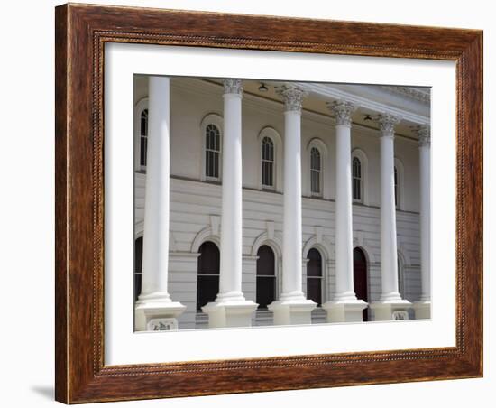 19th Century Colonial Architecture in Launceston, Tasmania, Australia-Julian Love-Framed Photographic Print