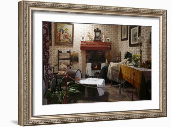 19th Century Cottage Interior, Arran Heritage Museum, Brodick, Arran, North Ayrshire, Scotland-Peter Thompson-Framed Photographic Print