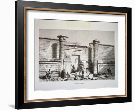 19th-Century Engraving of Medinat Habu-null-Framed Giclee Print