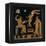 19th Century Greek Vase Illustration of Eros with Two Courtesans-Stapleton Collection-Framed Premier Image Canvas