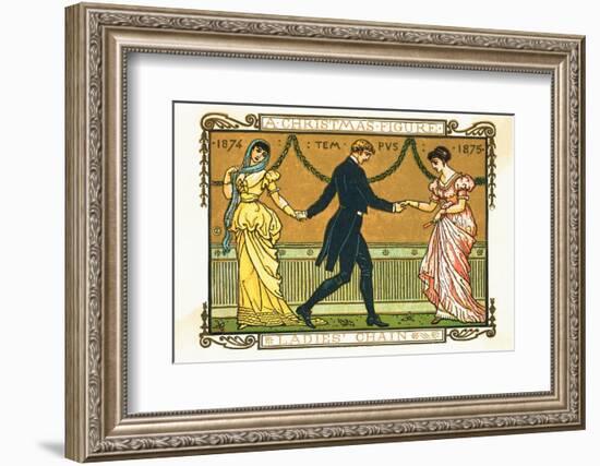 19Th-Century Illustration of a Man Dancing between Two Women-Bettmann-Framed Photographic Print