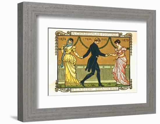19Th-Century Illustration of a Man Dancing between Two Women-Bettmann-Framed Photographic Print
