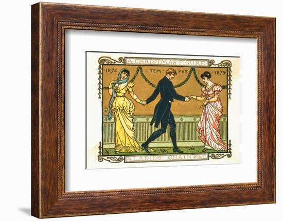 19Th-Century Illustration of a Man Dancing between Two Women-Bettmann-Framed Photographic Print