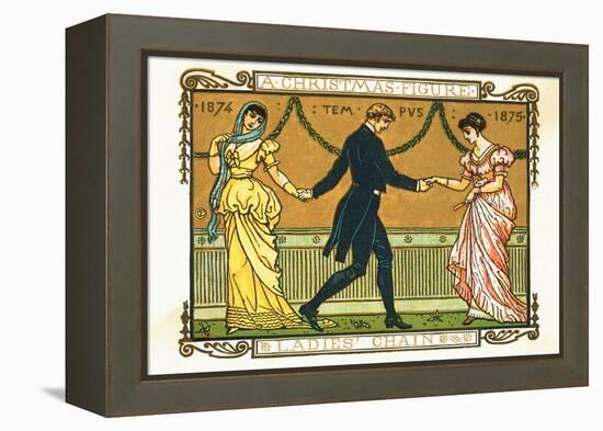 19Th-Century Illustration of a Man Dancing between Two Women-Bettmann-Framed Premier Image Canvas