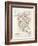 19Th Century Map Of North America-Tektite-Framed Art Print