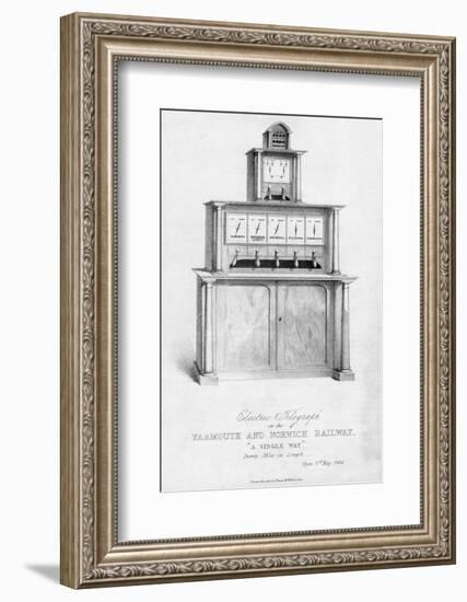 19th Century Railway Telegraph Machine-Science, Industry and Business Library-Framed Photographic Print