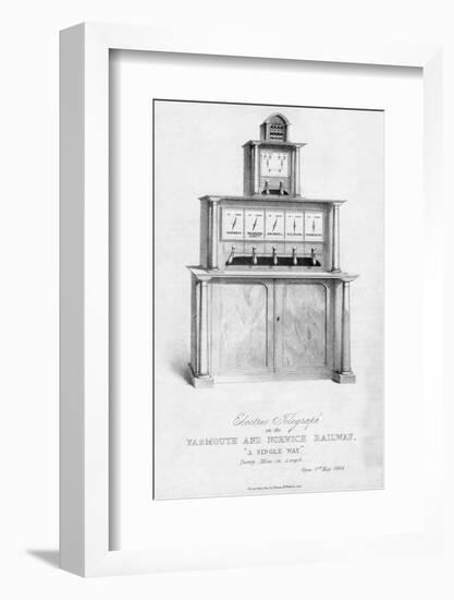 19th Century Railway Telegraph Machine-Science, Industry and Business Library-Framed Photographic Print