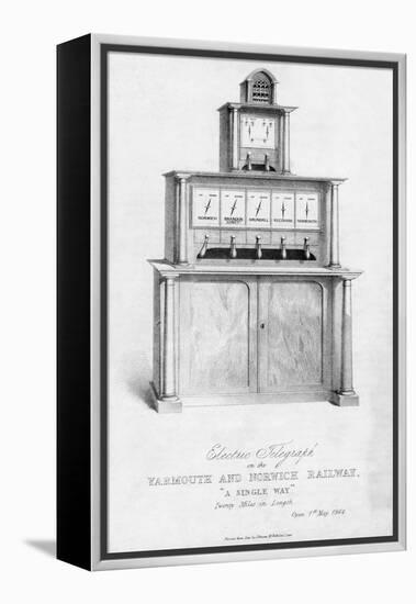 19th Century Railway Telegraph Machine-Science, Industry and Business Library-Framed Premier Image Canvas