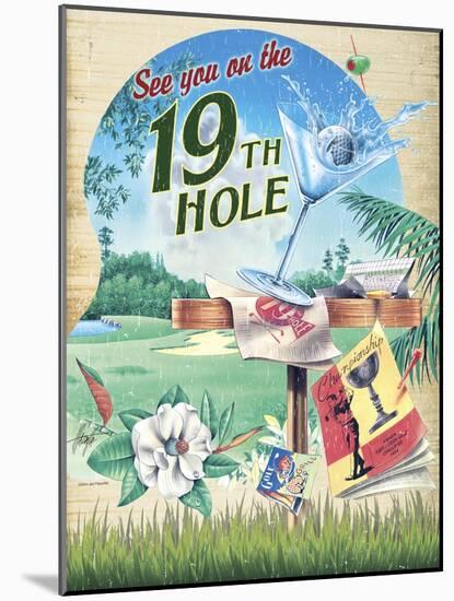 19th Hole-James Mazzotta-Mounted Giclee Print