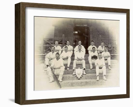 1st Battalion Royal Inniskilling Fusiliers Cricket Team-null-Framed Photographic Print