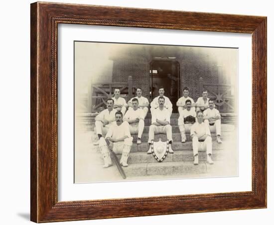 1st Battalion Royal Inniskilling Fusiliers Cricket Team-null-Framed Photographic Print