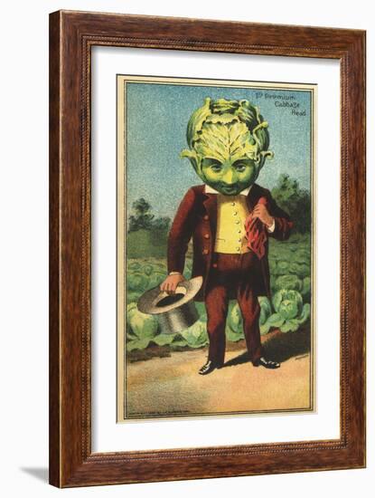 1st Premium Cabbage Head Trade Card-null-Framed Giclee Print