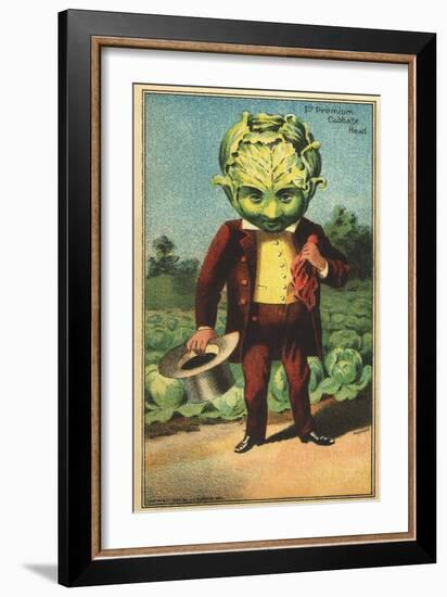 1st Premium Cabbage Head Trade Card-null-Framed Giclee Print