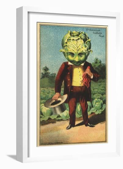 1st Premium Cabbage Head Trade Card-null-Framed Giclee Print