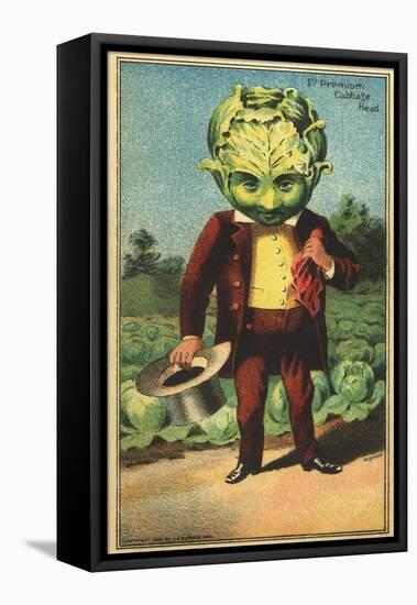 1st Premium Cabbage Head Trade Card-null-Framed Premier Image Canvas