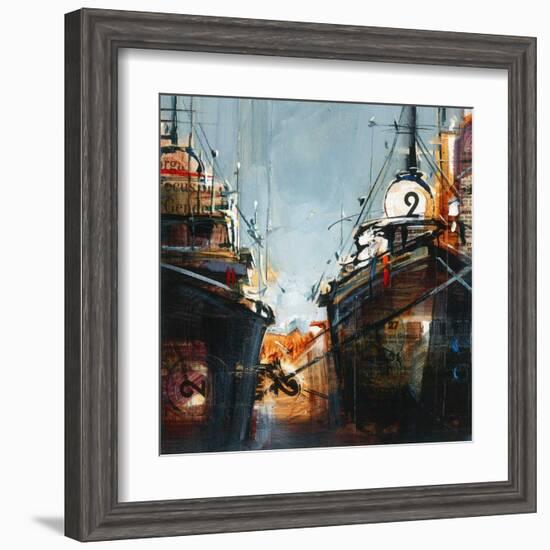 2 bateaux-Roland Palmaerts-Framed Art Print