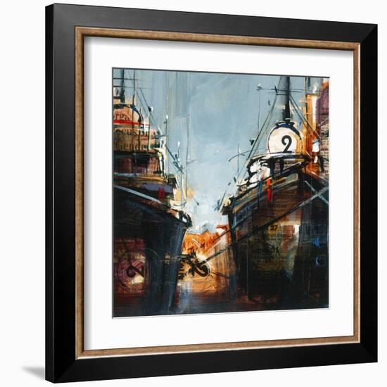 2 bateaux-Roland Palmaerts-Framed Art Print