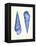 2 Blue Shells a-Fab Funky-Framed Stretched Canvas