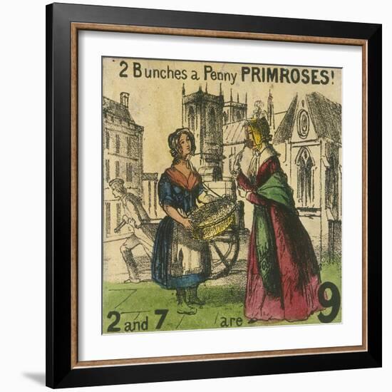 2 Bunches a Penny Primroses!, Cries of London, C1840-TH Jones-Framed Giclee Print