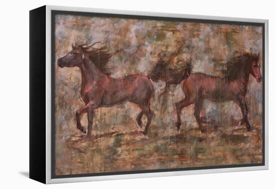 2 Horses-Marta Gottfried-Framed Premier Image Canvas