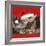 2 Kittens One Sleeping Wearing Christmas Hats-null-Framed Photographic Print
