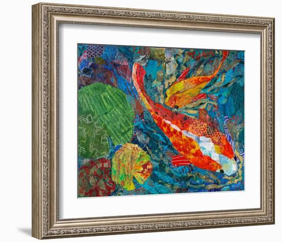 2 Koi-null-Framed Art Print