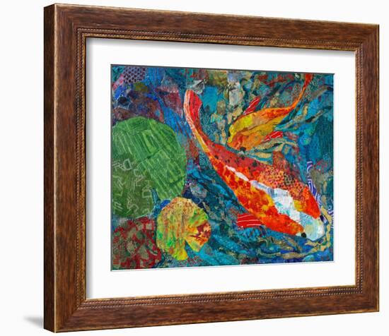 2 Koi-null-Framed Art Print